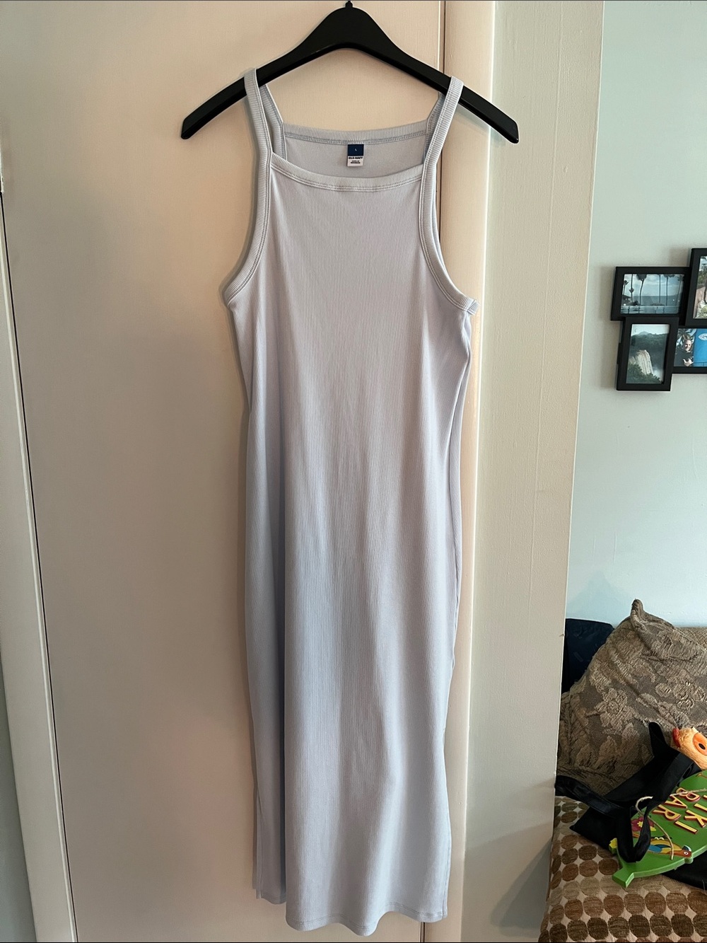 Old Navy Pale Blue Tank Midi Dress